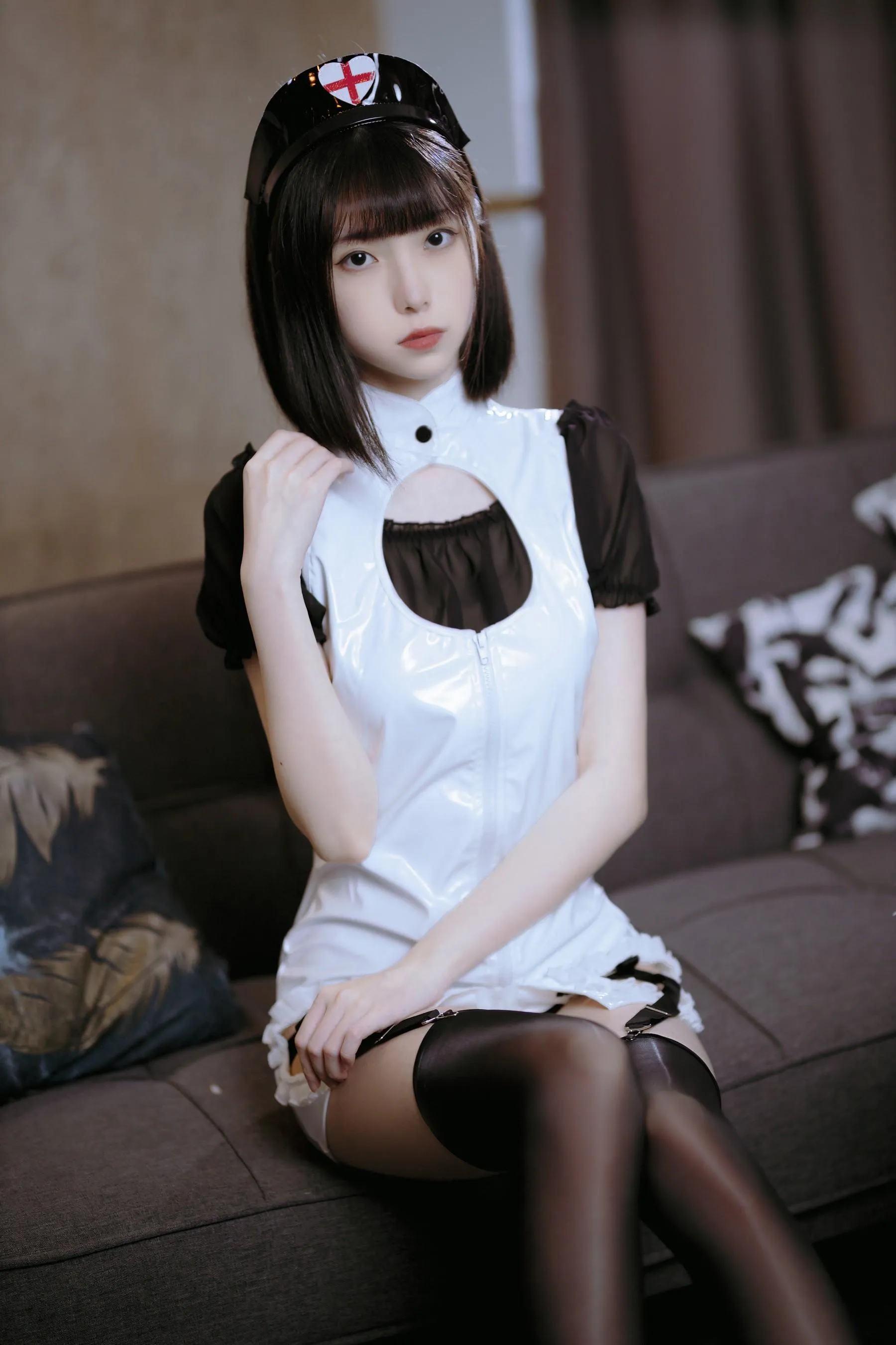 许岚LAN – NO.26 黑丝护士 [41P]插图